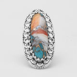 925 Sterling Silver Polychrome Jasper Rings