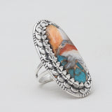 925 Sterling Silver Polychrome Jasper Rings