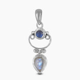 Rainbow Moonstone Silver Pendants