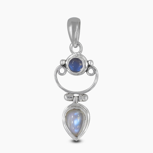Rainbow Moonstone Silver Pendants