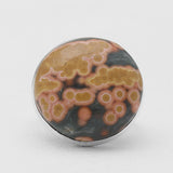 Peanut Wood Jasper Silver Rings