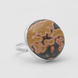 Peanut Wood Jasper Silver Rings