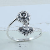 Gorgeous Colorful Mystic Quartz Gemstone 925 Sterling Silver Ring