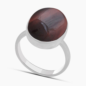 925 Sterling Silver Tiger Eye Rings