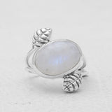 Natural Blue Chalcedony 925 Sterling Silver Ring