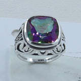 Mystic Quartz  Silver Ring