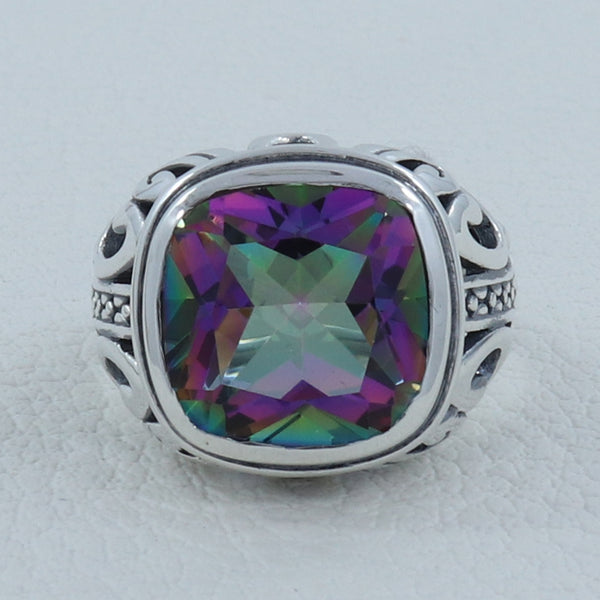 Mystic Quartz  Silver Ring