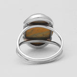 Mustard Jasper Silver Rings