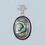 925 Starling Silver Abalone Shell Pendant