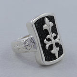 Stingray Fossil Sterling Silver Ring