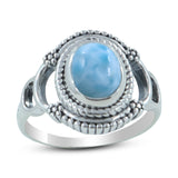 Larimar Silver Ring