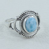 Larimar Silver Ring