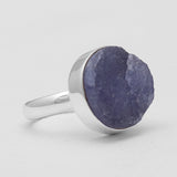 Raw Tanzanite Silver Rings