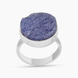 Raw Tanzanite Silver Rings
