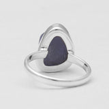 Raw Tanzanite Silver Rings