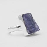 Raw Tanzanite Silver Rings