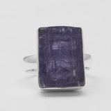 Raw Tanzanite Silver Rings