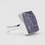 Raw Tanzanite Silver Rings