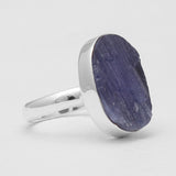 Raw Tanzanite Silver Rings