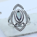 Mystic Quartz Silver Ring