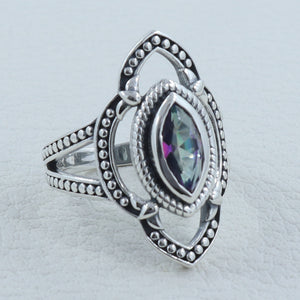Mystic Quartz Silver Rings