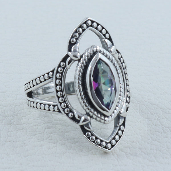 Mystic Quartz Silver Rings