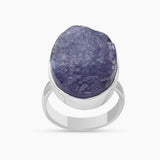Raw Tanzanite Silver Rings