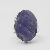 Raw Tanzanite Silver Rings