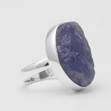 Raw Tanzanite Silver Rings
