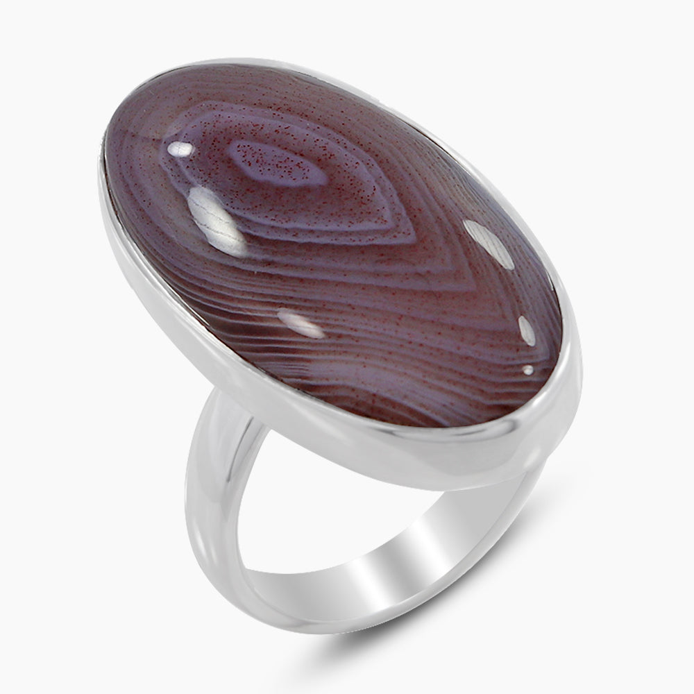925 Silver Botswana Agate Rings