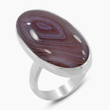 925 Silver Botswana Agate Rings