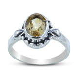 Citrine Silver Ring