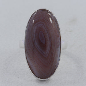 925 Silver Botswana Agate Ring