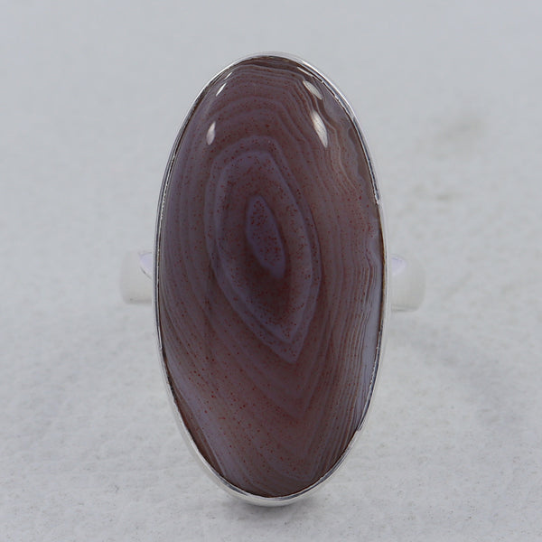 925 Silver Botswana Agate Ring