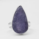 Raw Tanzanite Silver Rings