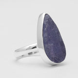 Raw Tanzanite Silver Rings