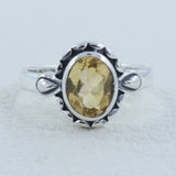 Citrine Silver Ring