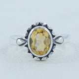 Citrine Silver Ring