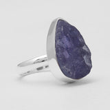 Raw Tanzanite Silver Rings
