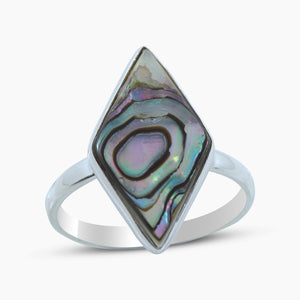 Abalone Shell 925 Sterling Silver Rings