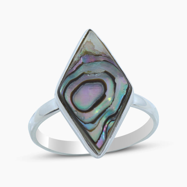 Abalone Shell 925 Sterling Silver Rings