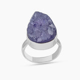 Raw Tanzanite Silver Rings