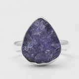 Raw Tanzanite Silver Rings