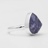 Raw Tanzanite Silver Rings