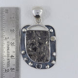 Raw Aquamarine 925 Sterling Silver Pendant