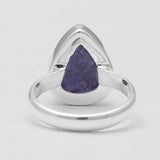Raw Tanzanite Silver Rings