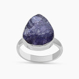 Raw Tanzanite Silver Rings