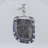 Raw Aquamarine 925 Sterling Silver Pendant