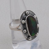 Natural Ammolite Pendant Set 925 Sterling Silver Jewelry