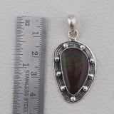 Natural Ammolite Pendant Set 925 Sterling Silver Jewelry